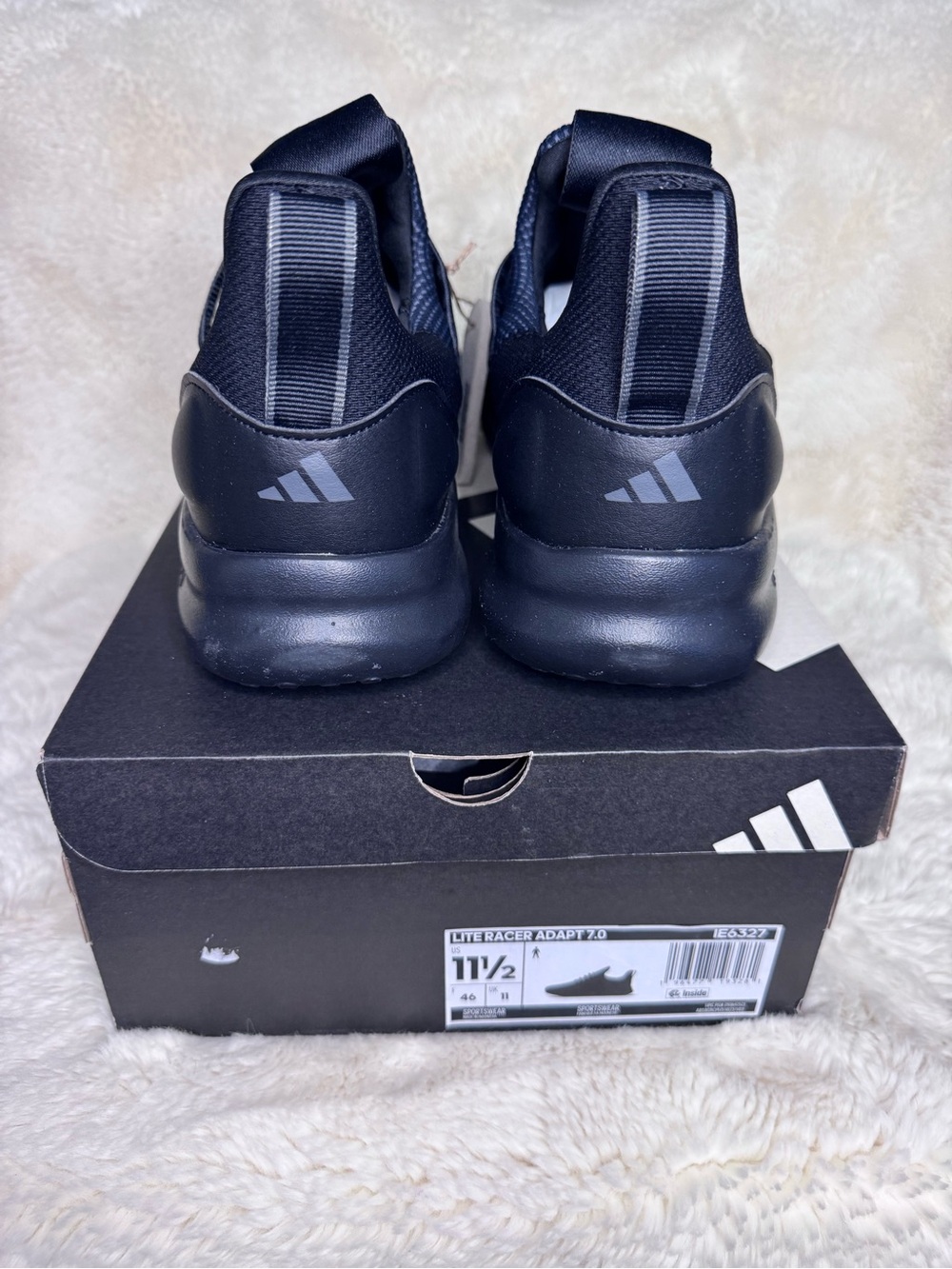 NEW in Box adidas Black Slip-On Athletic Men’s Sneakers - Picture 4 of 6